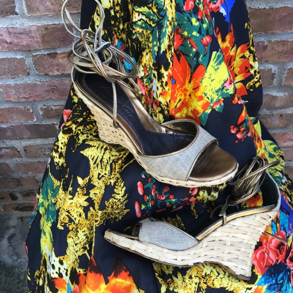 Kenneth Cole Basket Weave Sandals